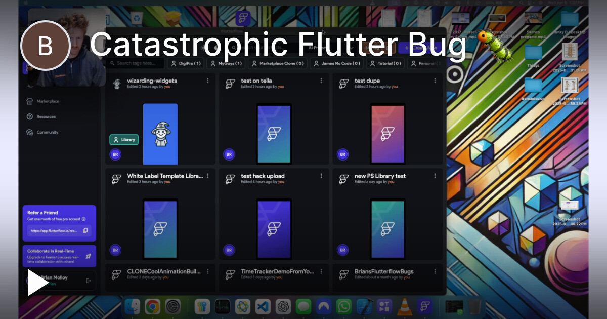 Catastrophic Flutter Bug 🐛 — Tella