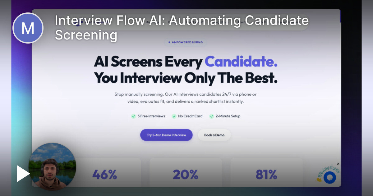 尋求關於AI面試篩選演示的意見回饋