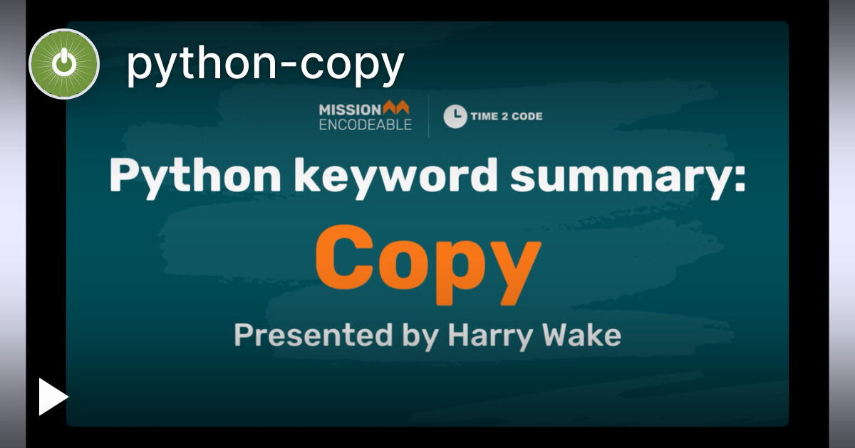 python-copy — Tella