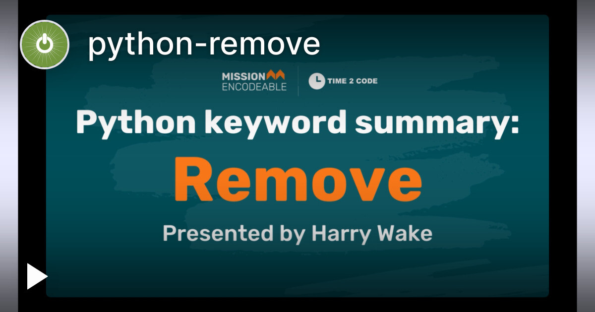 Pythonwin Remove Meems python-remove — Tella