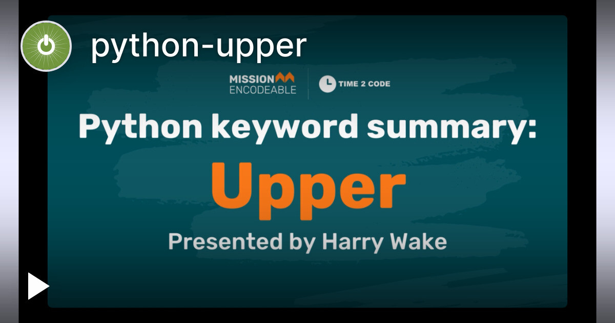 Python Under A Tonal python-upper — Tella